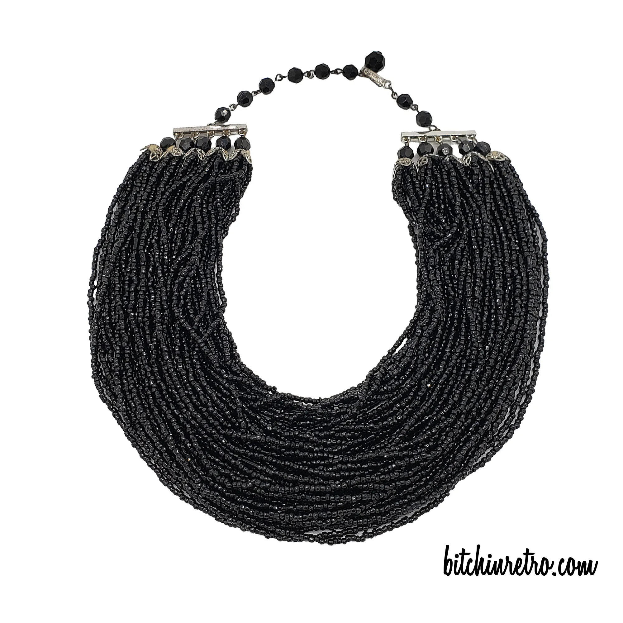 Laguna Vintage Beaded Statement Necklace