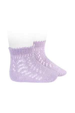 Lavender Ankle Openwork Socks