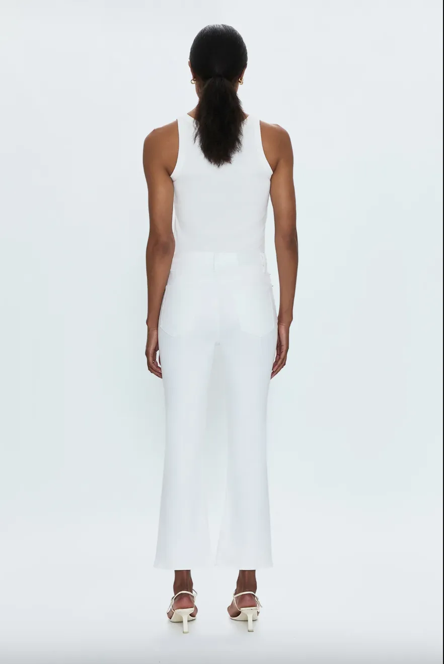 Lennon Crop Boot-Vivid White