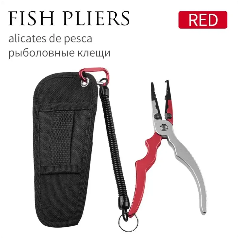 Linnhue best aluminum alloy fishing pliers grip set fishing tackle hook recover cutter line split