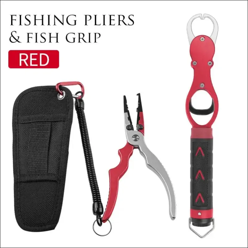 Linnhue best aluminum alloy fishing pliers grip set fishing tackle hook recover cutter line split