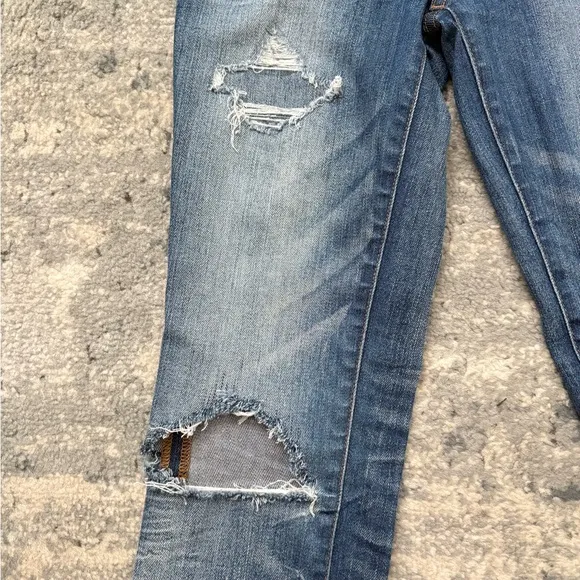 Madewell High Riser Skinny Distress Cropped Ankle Jeans, SZ Women’s 24