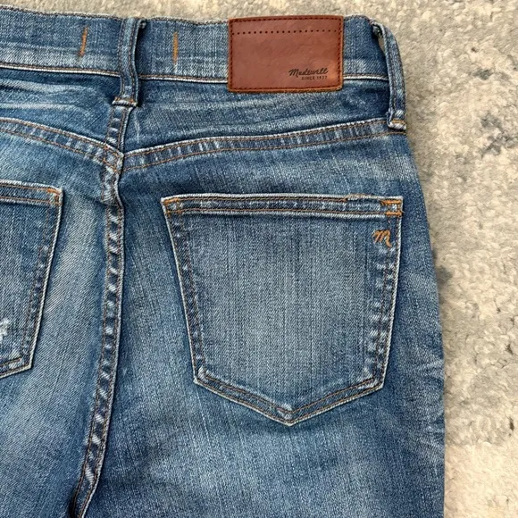 Madewell High Riser Skinny Distress Cropped Ankle Jeans, SZ Women’s 24