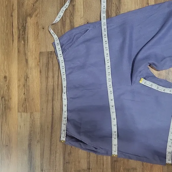 MARISA CHRISTINA Periwinkle Blue Linen Lagenlook 2 Piece Shirt/Jacket &amp; Pants