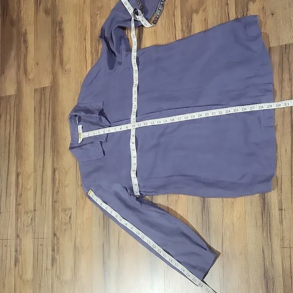 MARISA CHRISTINA Periwinkle Blue Linen Lagenlook 2 Piece Shirt/Jacket &amp; Pants