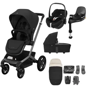 Maxi Cosi FAME 10 Piece Premium Bundle - Twillic Black