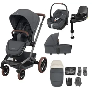 Maxi Cosi FAME 10 Piece Premium Bundle - Twillic Graphite