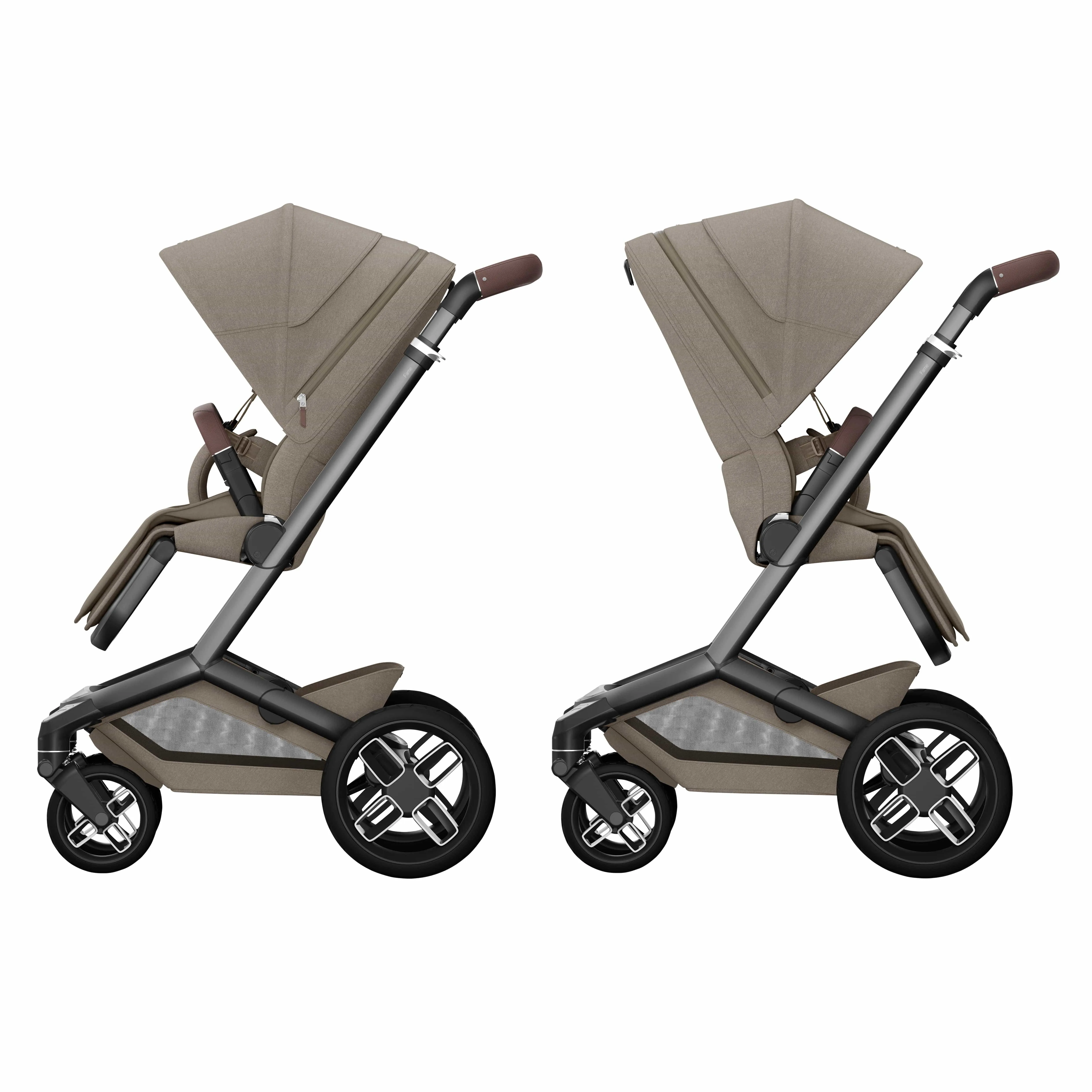 Maxi Cosi FAME 10 Piece Premium Bundle - Twillic Truffle (with Black Wheels)
