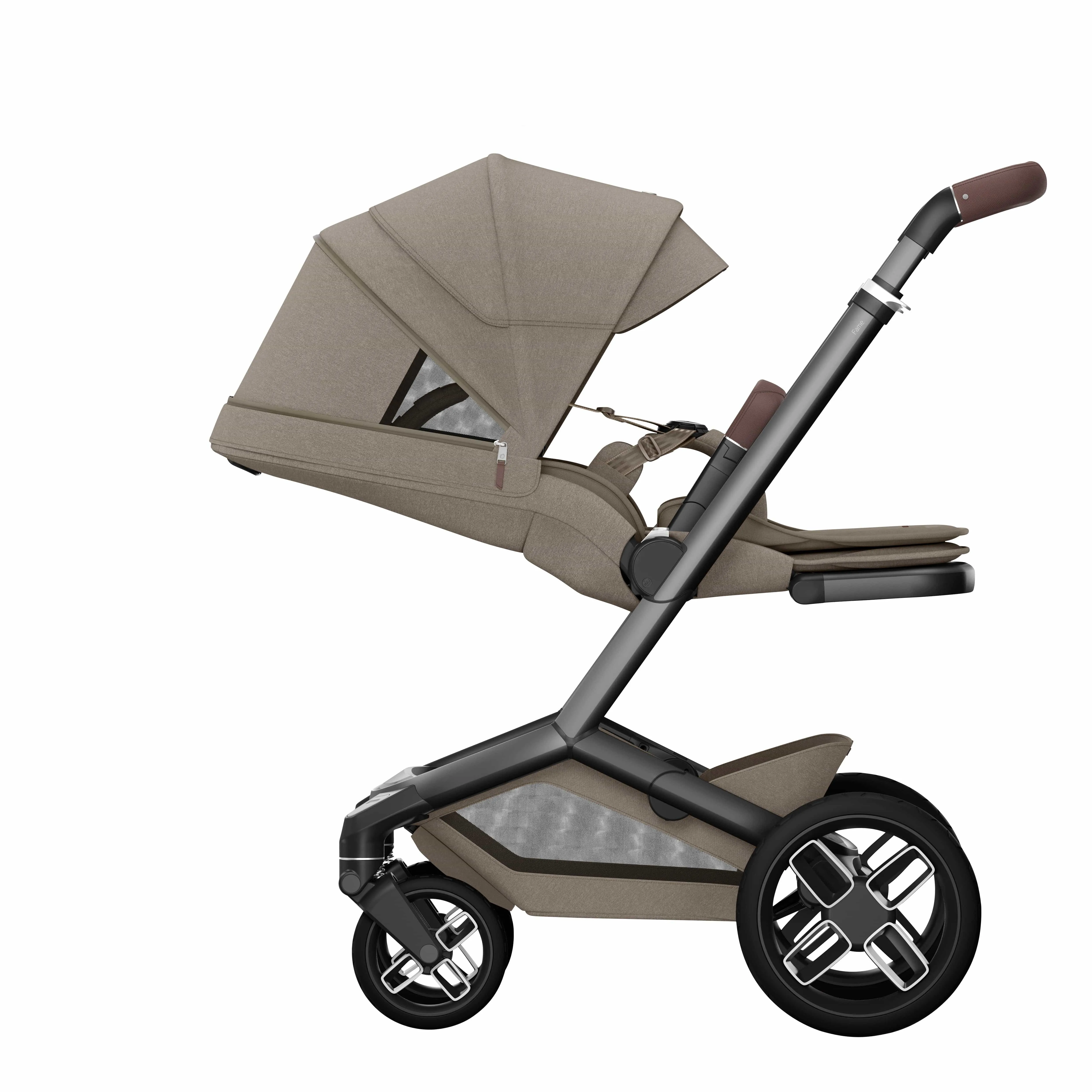 Maxi Cosi FAME 10 Piece Premium Bundle - Twillic Truffle (with Black Wheels)