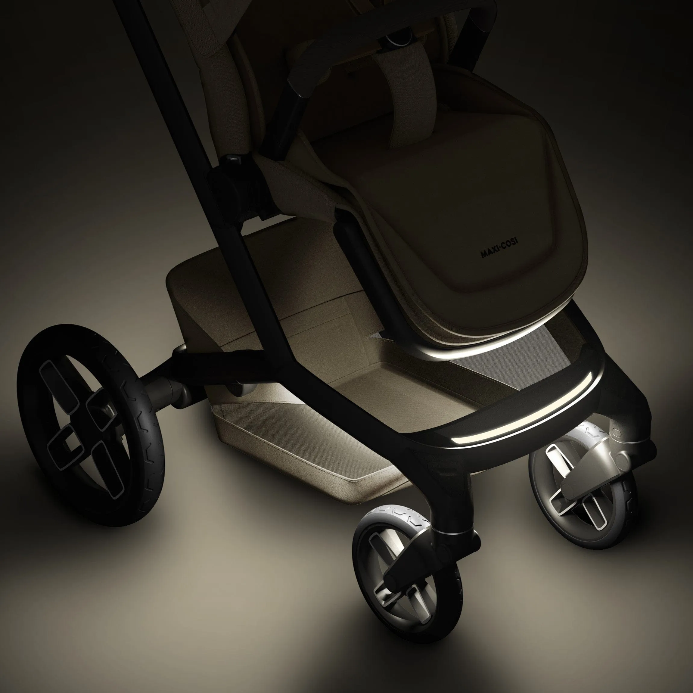 Maxi Cosi FAME 10 Piece Premium Bundle - Twillic Truffle (with Black Wheels)