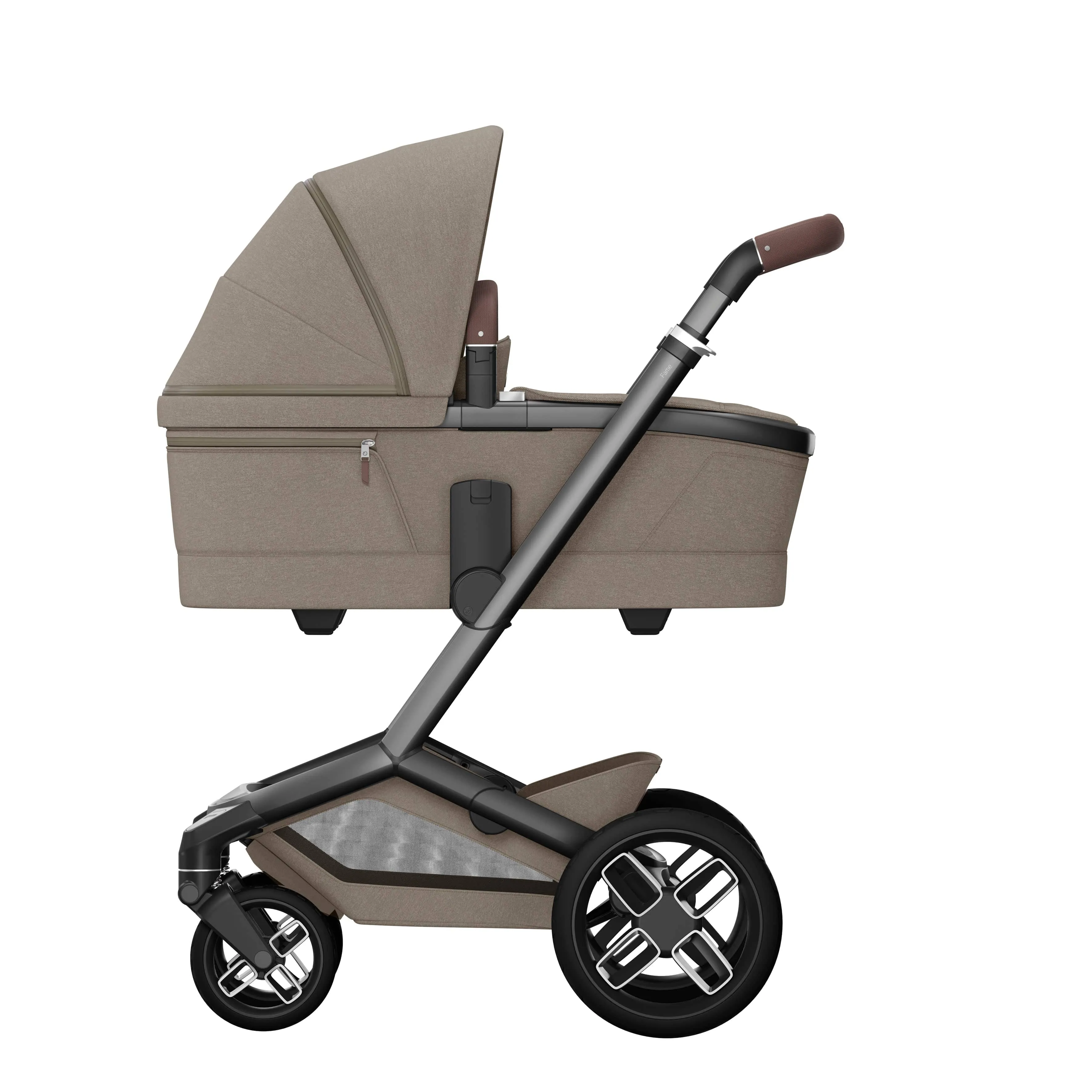 Maxi Cosi FAME 10 Piece Premium Bundle - Twillic Truffle (with Black Wheels)
