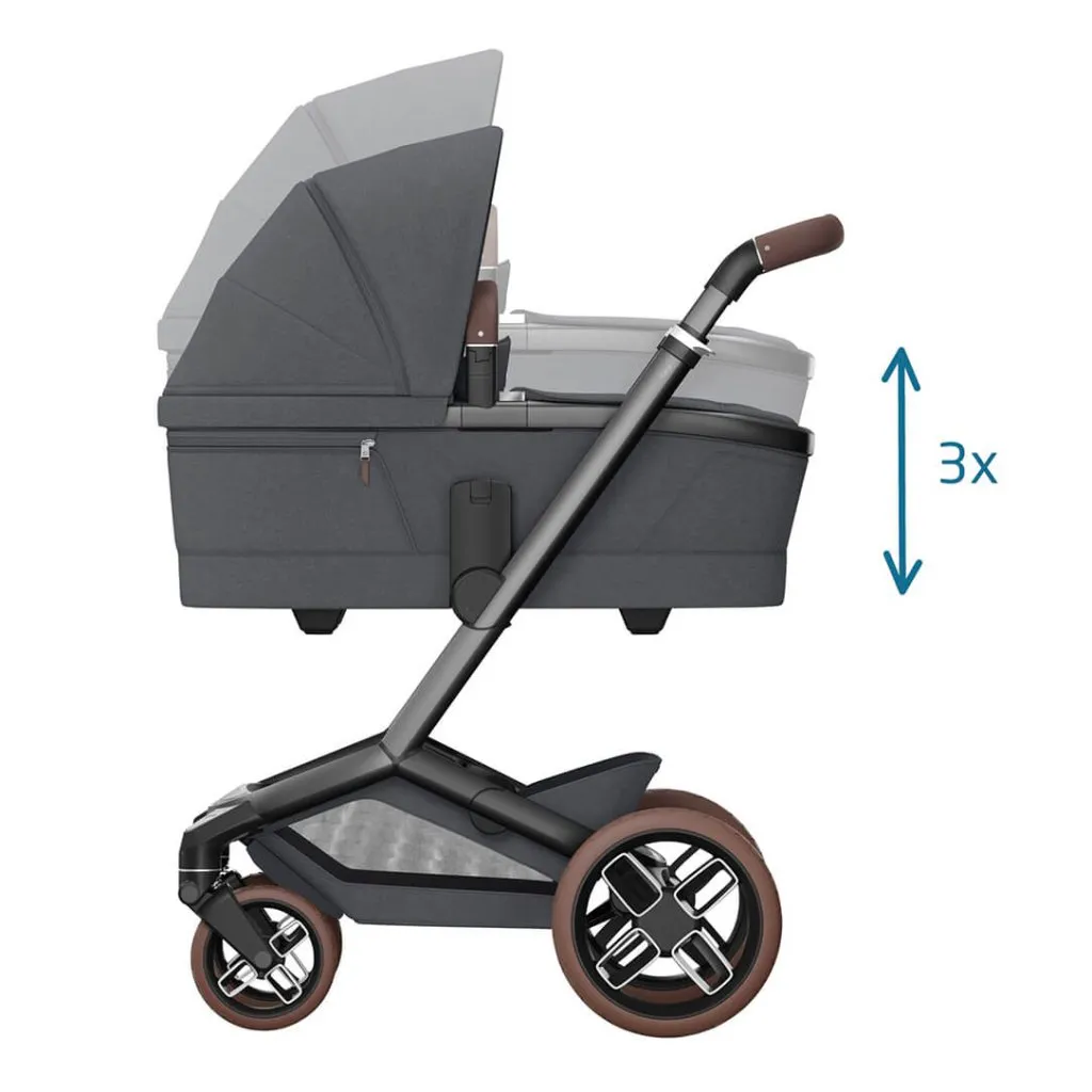 MAXI COSI FAME 10 Piece Premium Travel System with FamilyFix 360 Pro2 – Twillic Graphite