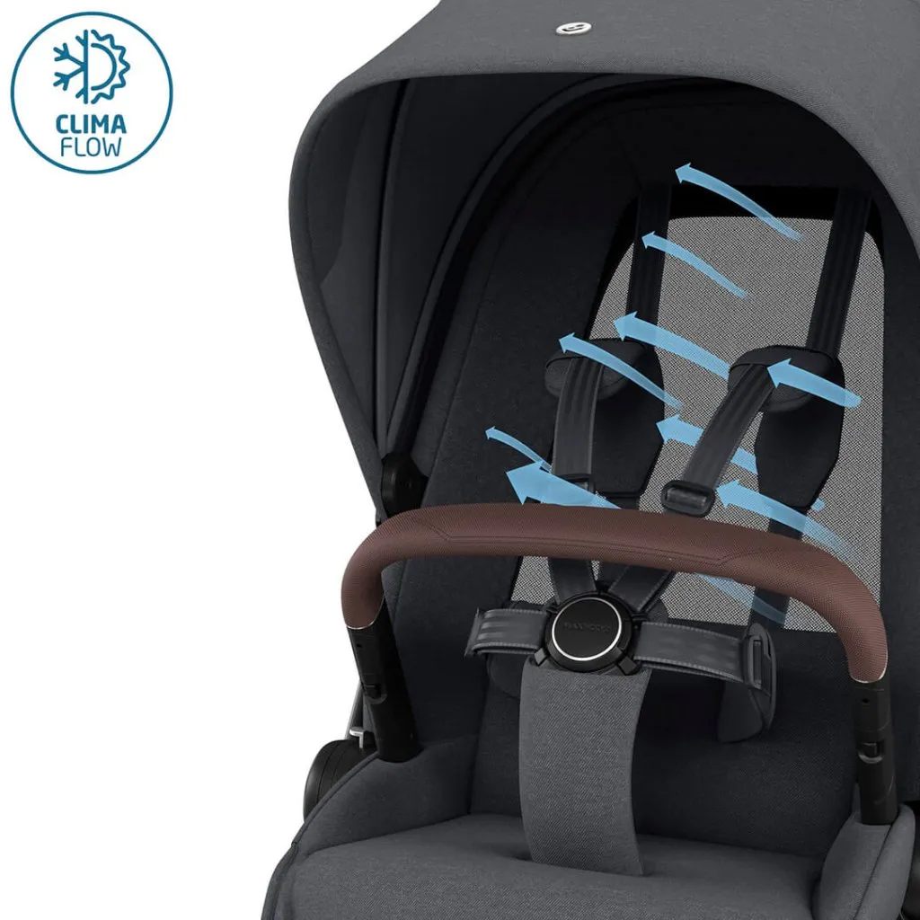 MAXI COSI FAME 10 Piece Premium Travel System with FamilyFix 360 Pro2 – Twillic Graphite