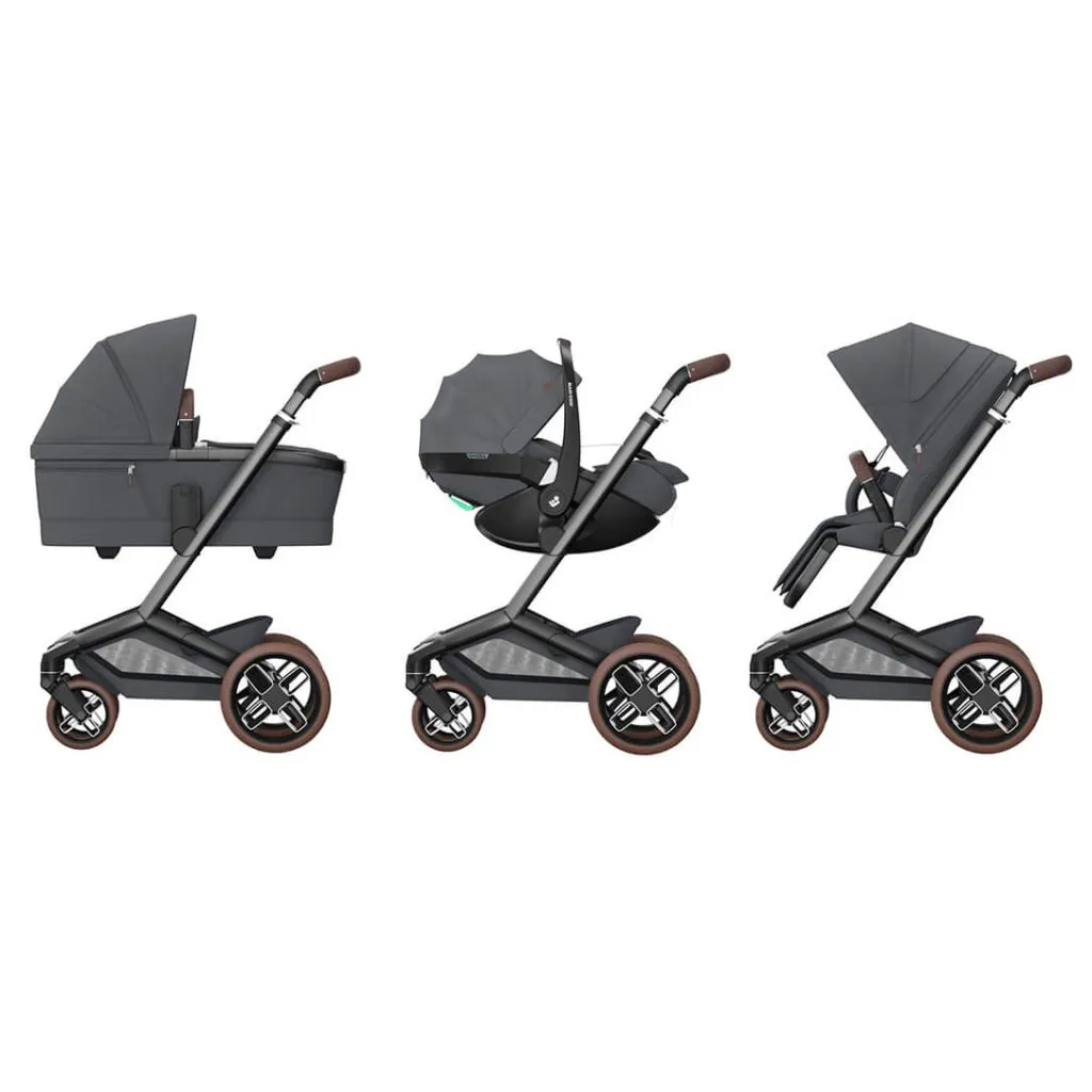MAXI COSI FAME 10 Piece Premium Travel System with FamilyFix 360 Pro2 – Twillic Graphite