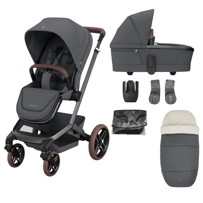 Maxi Cosi FAME 7 Piece Essential Bundle - Twillic Graphite