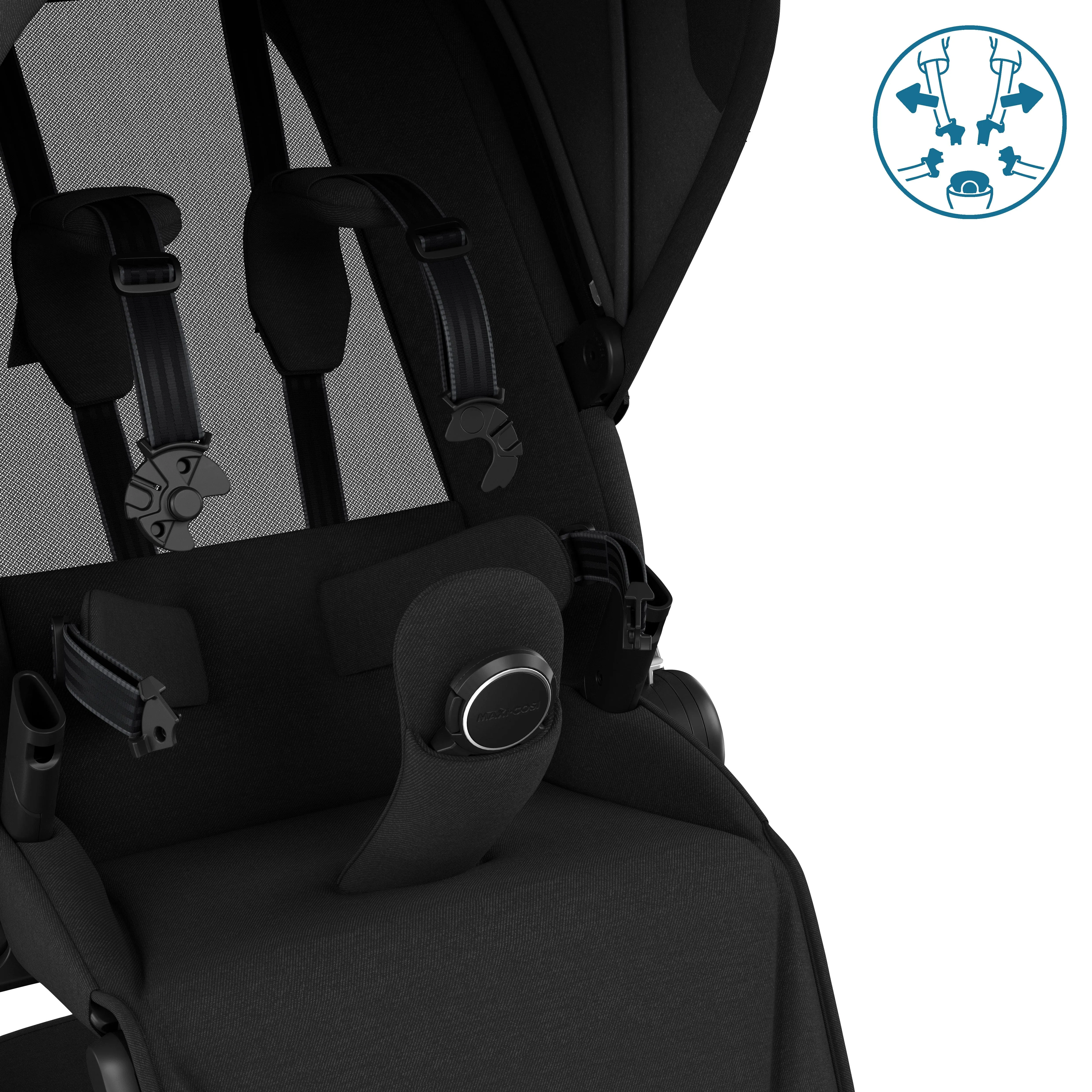 Maxi Cosi FAME 9 Piece Complete Bundle - Twillic Black