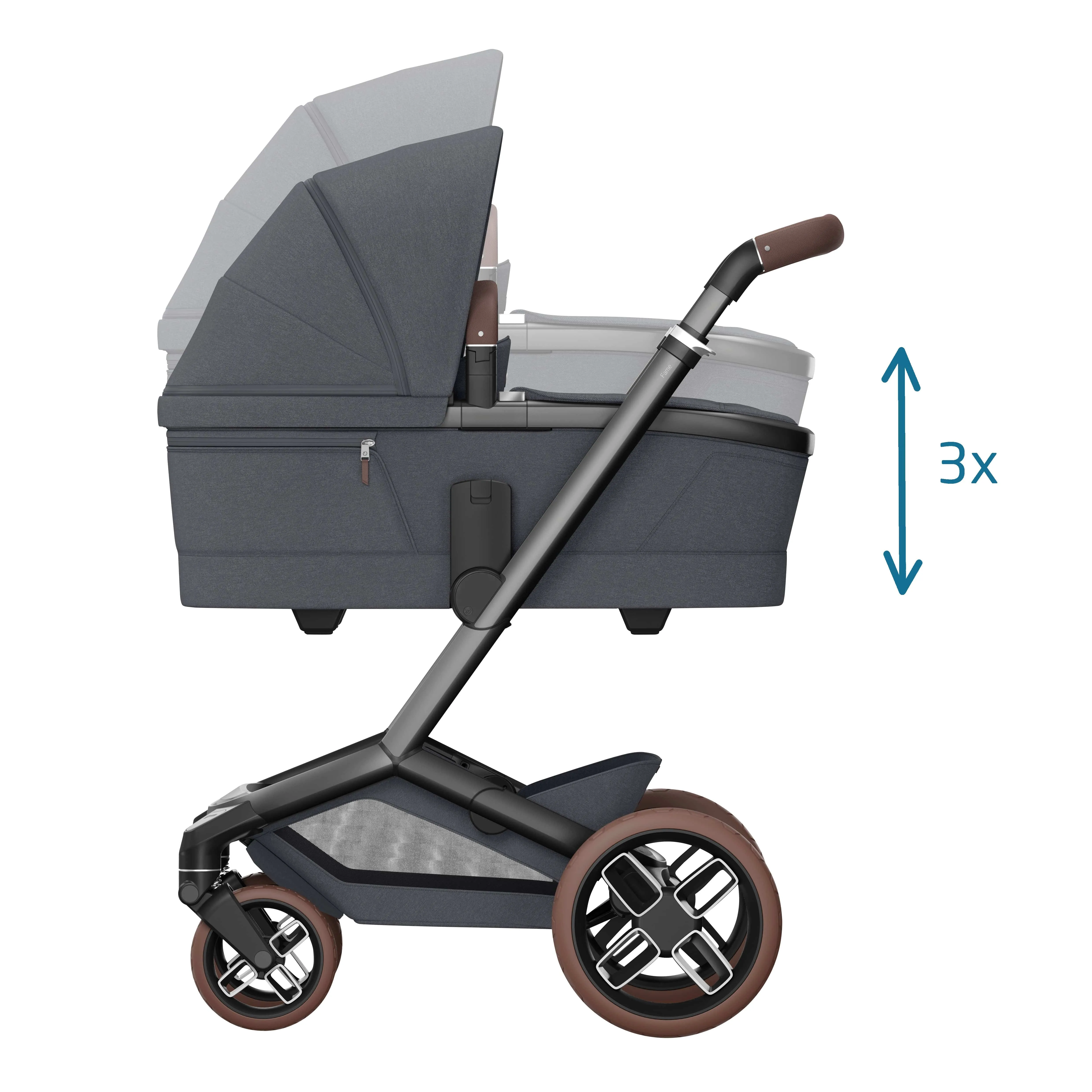 Maxi Cosi FAME Pushchair & Carrycot - Twillic Graphite