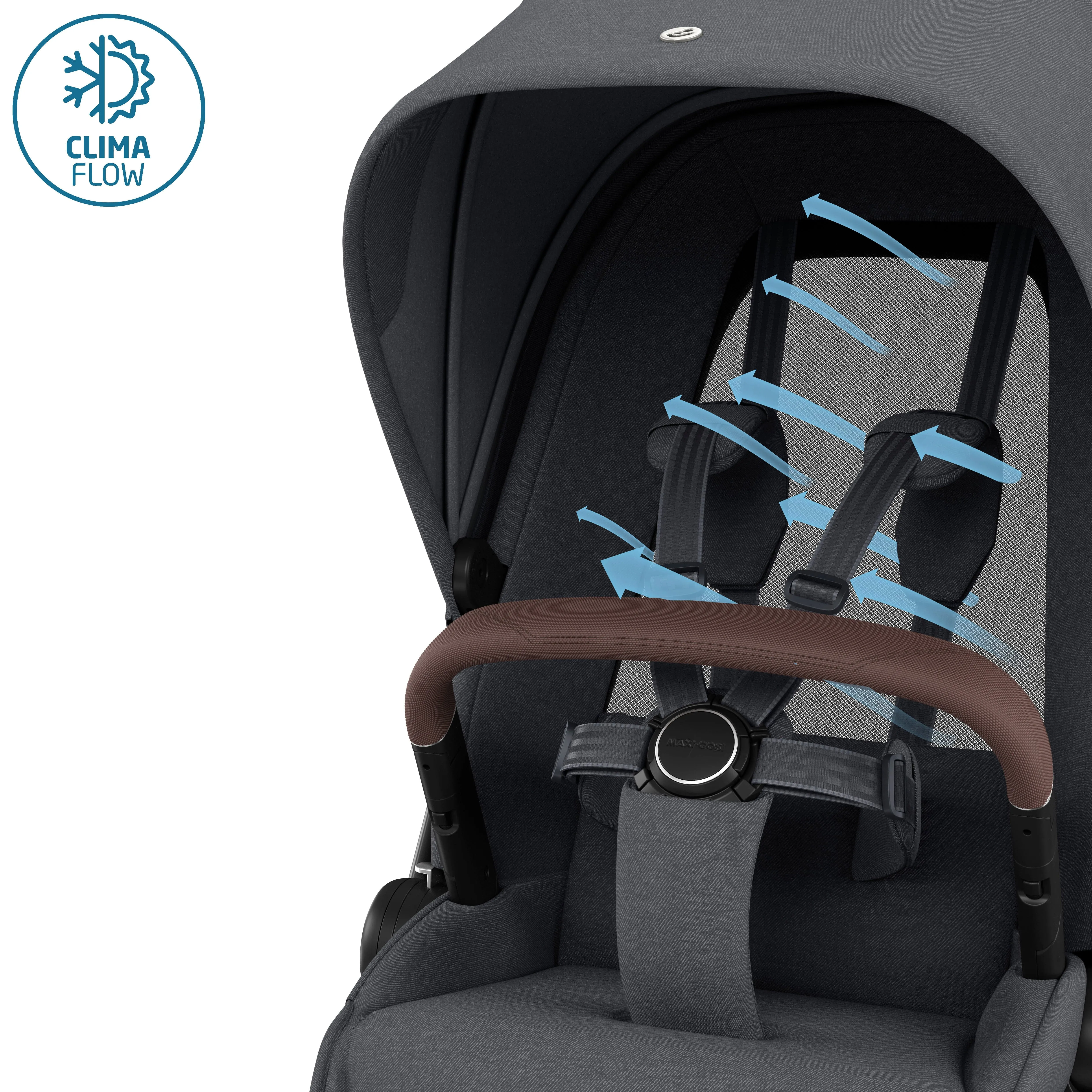 Maxi Cosi FAME Pushchair & Carrycot - Twillic Graphite