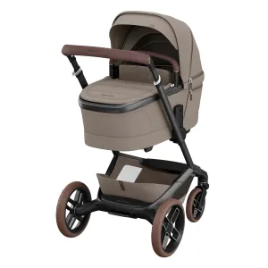 Maxi Cosi FAME Pushchair & Carrycot - Twillic Truffle (with Brown Wheels)