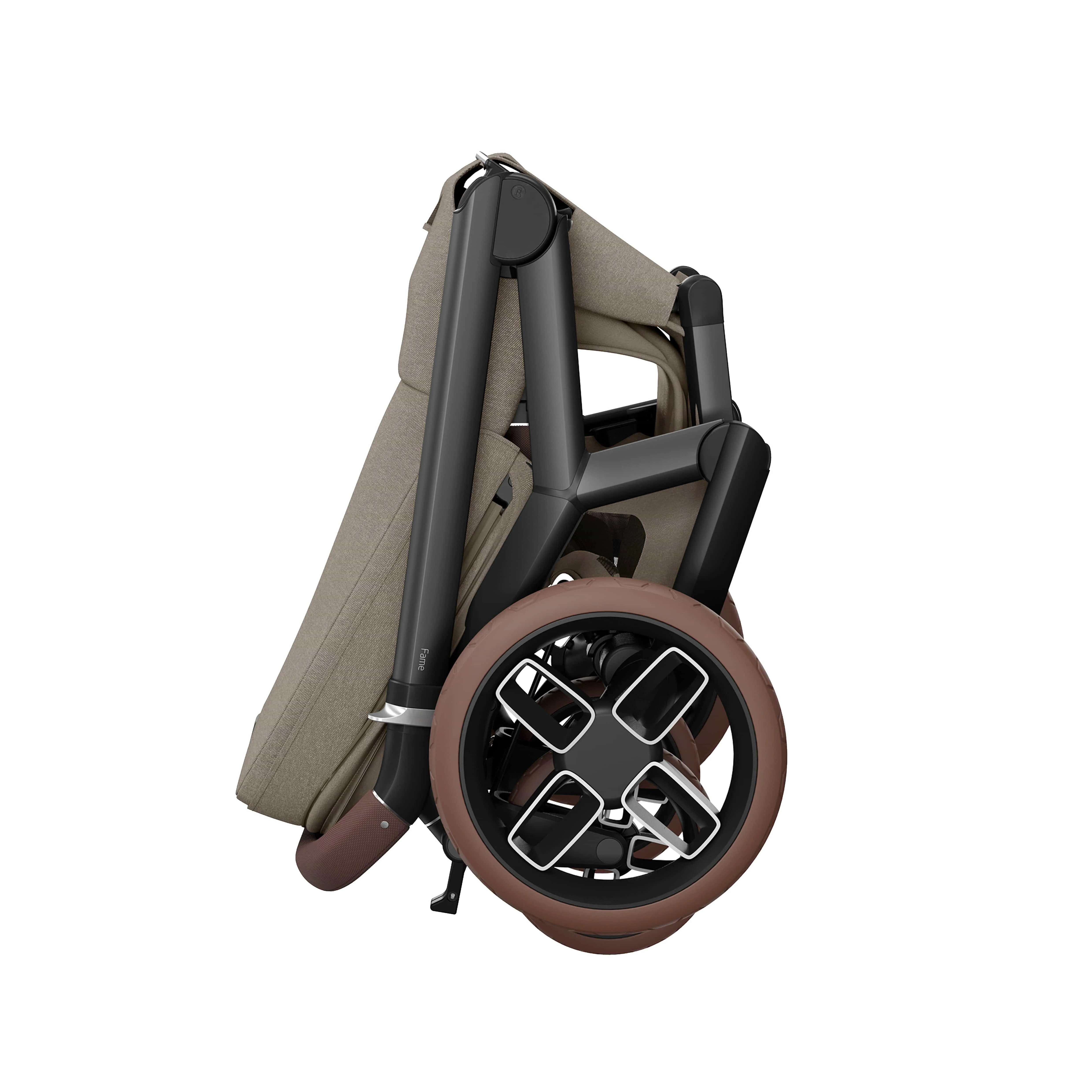 Maxi Cosi FAME Pushchair & Carrycot - Twillic Truffle (with Brown Wheels)