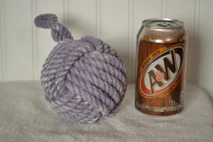 Monkey's Fist Knot 4"  Door Stop in Purple