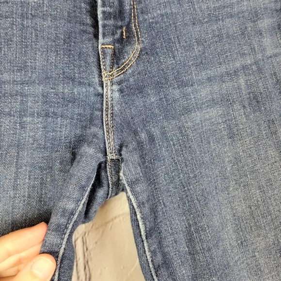Mother Medium Wash Looker Ankle Fray Girl Crush Skinny Jeans