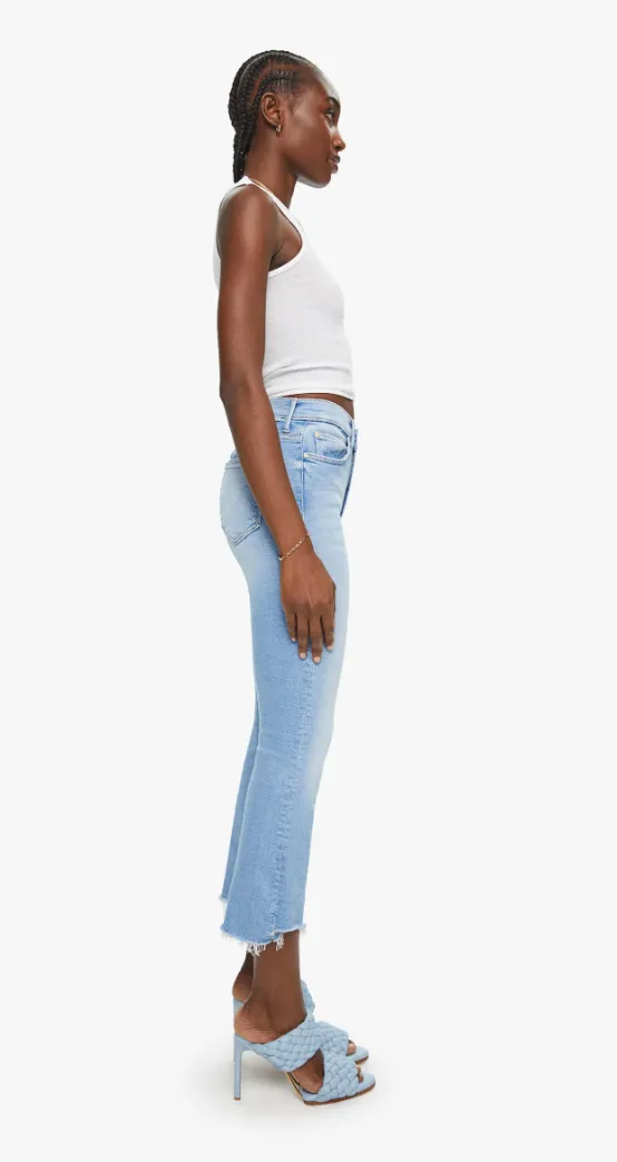 Mother - The Insider Crop Step Fray Denim Jean - Limited Edition