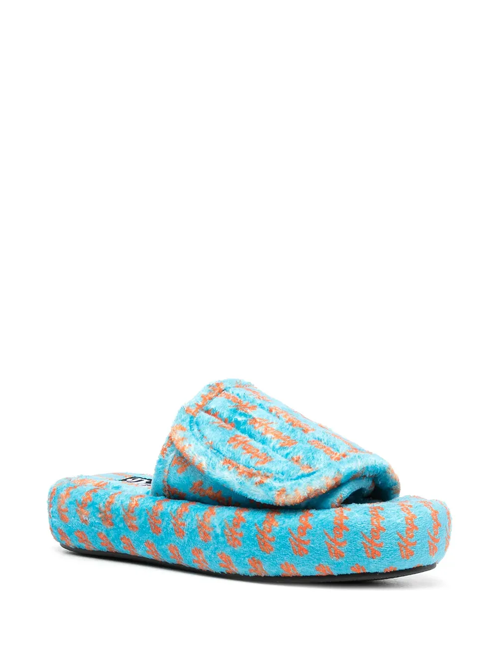 Natasha Zinko Happy touch-strap slides
