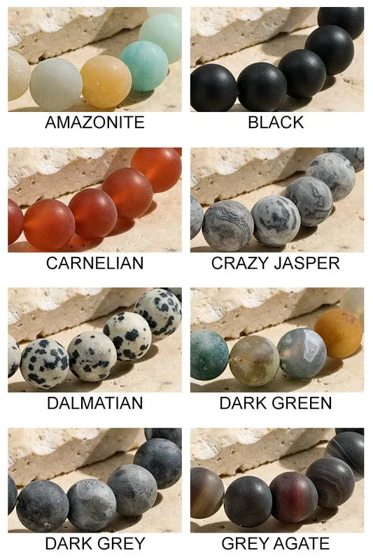 Natural Stone Beaded Bracelet