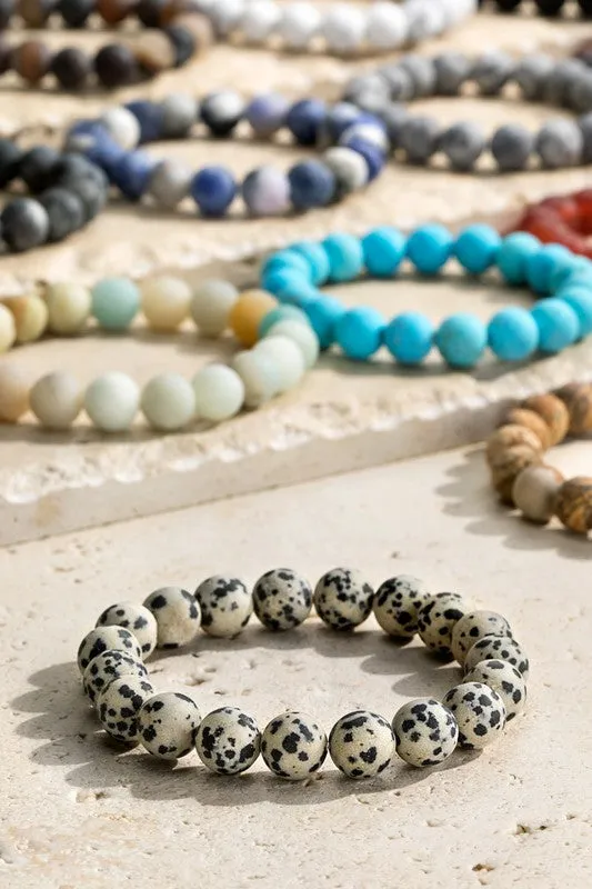 Natural Stone Beaded Bracelet