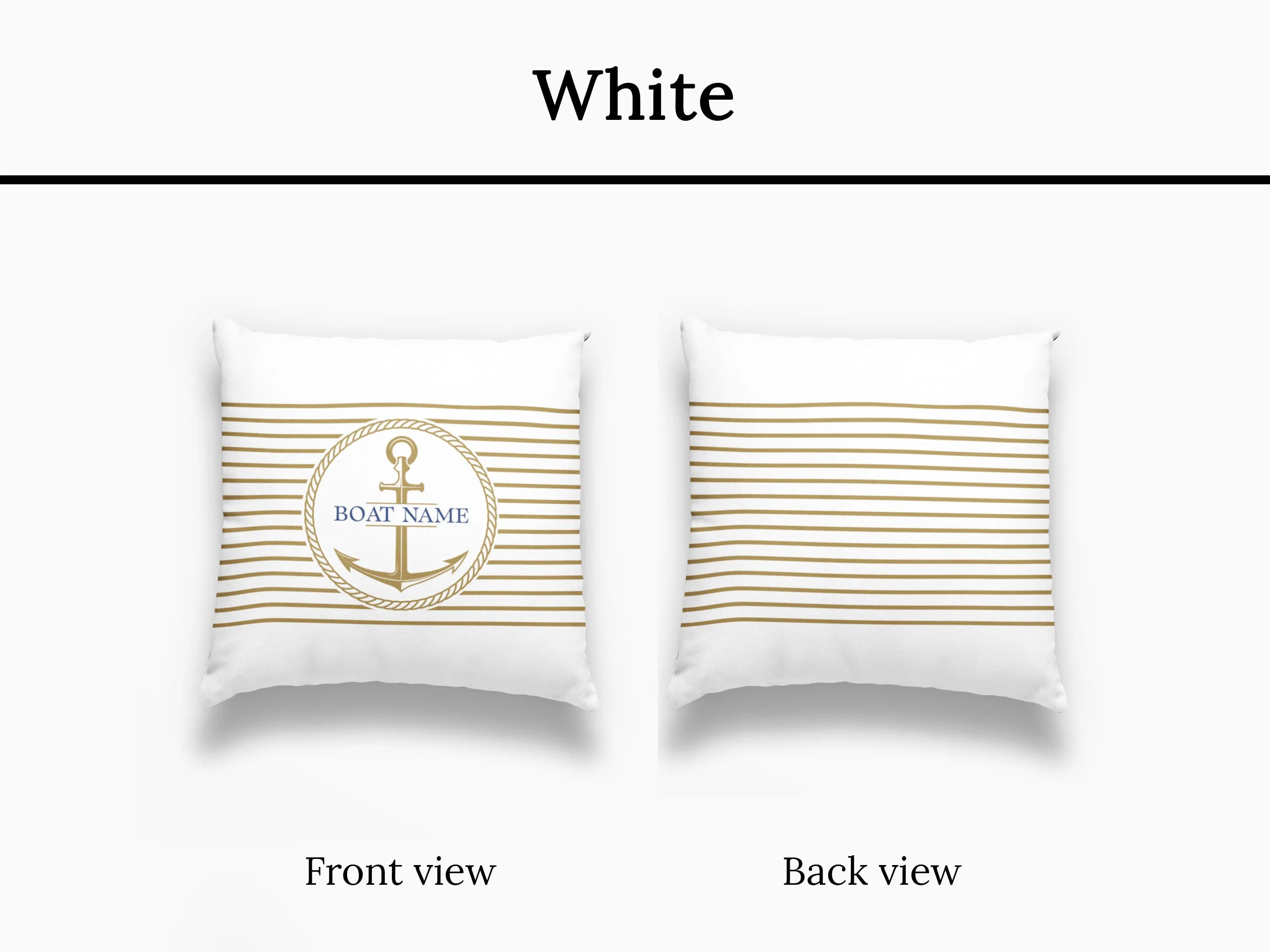 Nautical Boat Cushion | Upwind Design