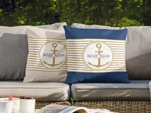 Nautical Boat Cushion | Upwind Design