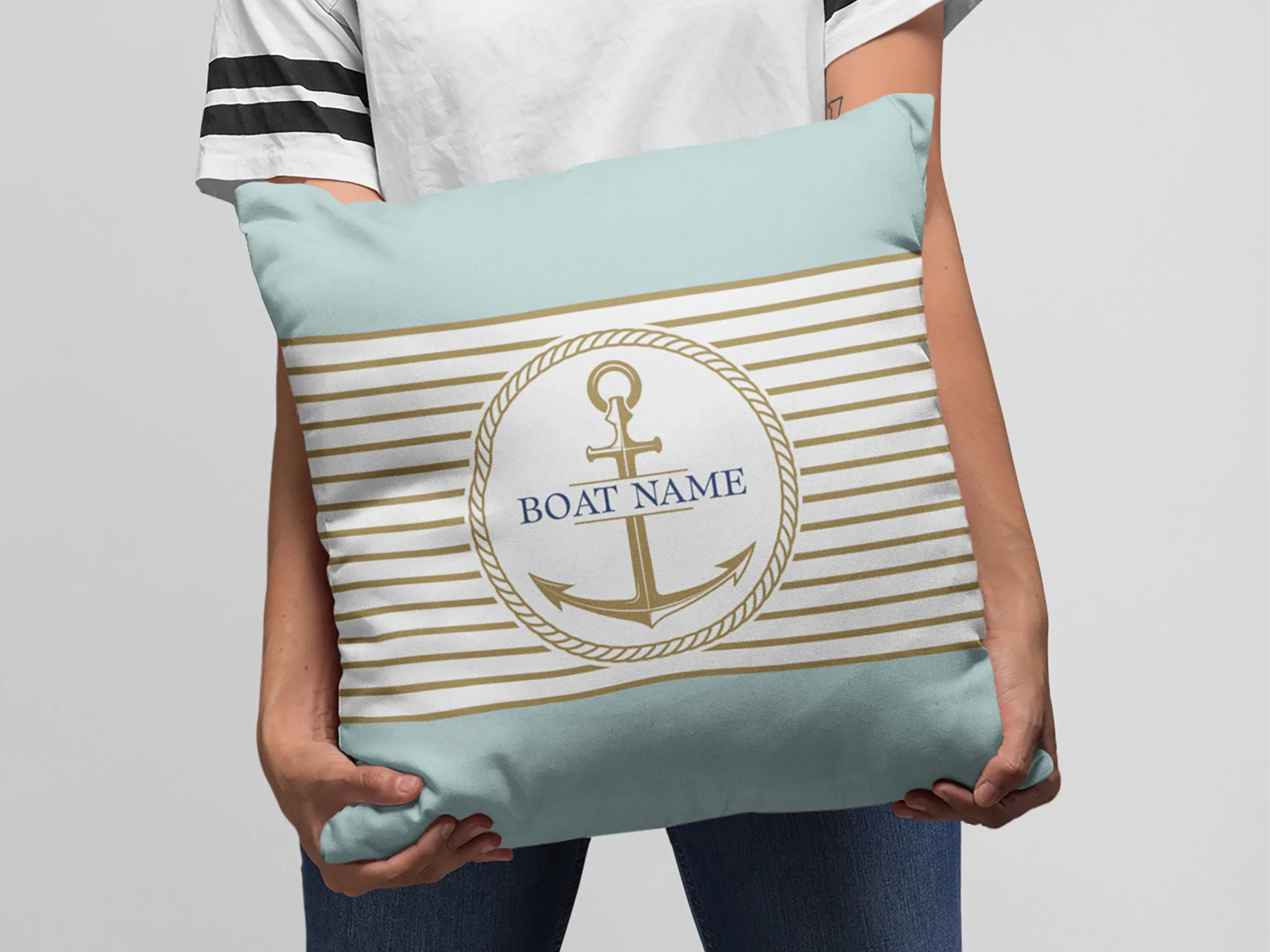 Nautical Boat Cushion | Upwind Design