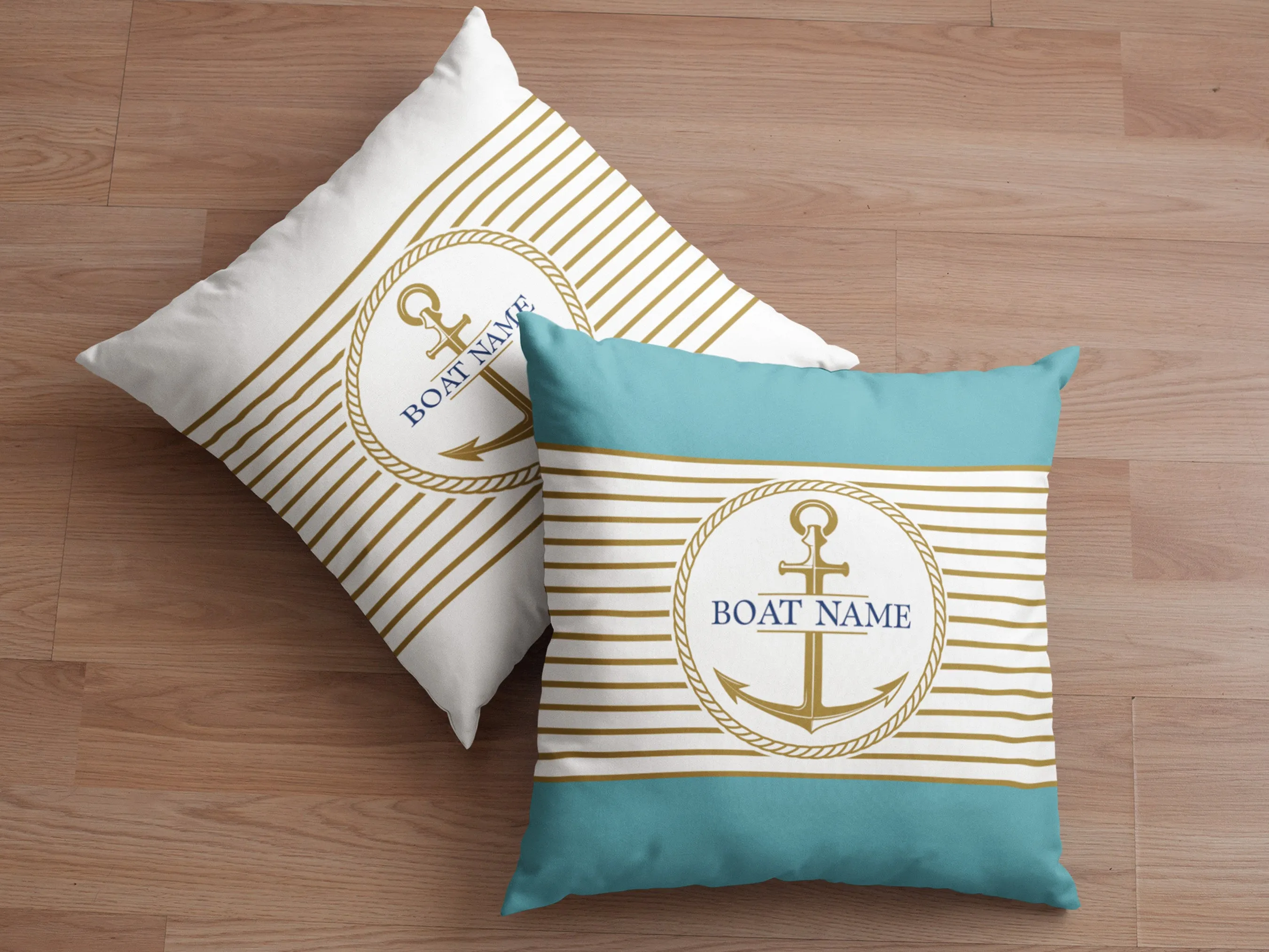 Nautical Boat Cushion | Upwind Design