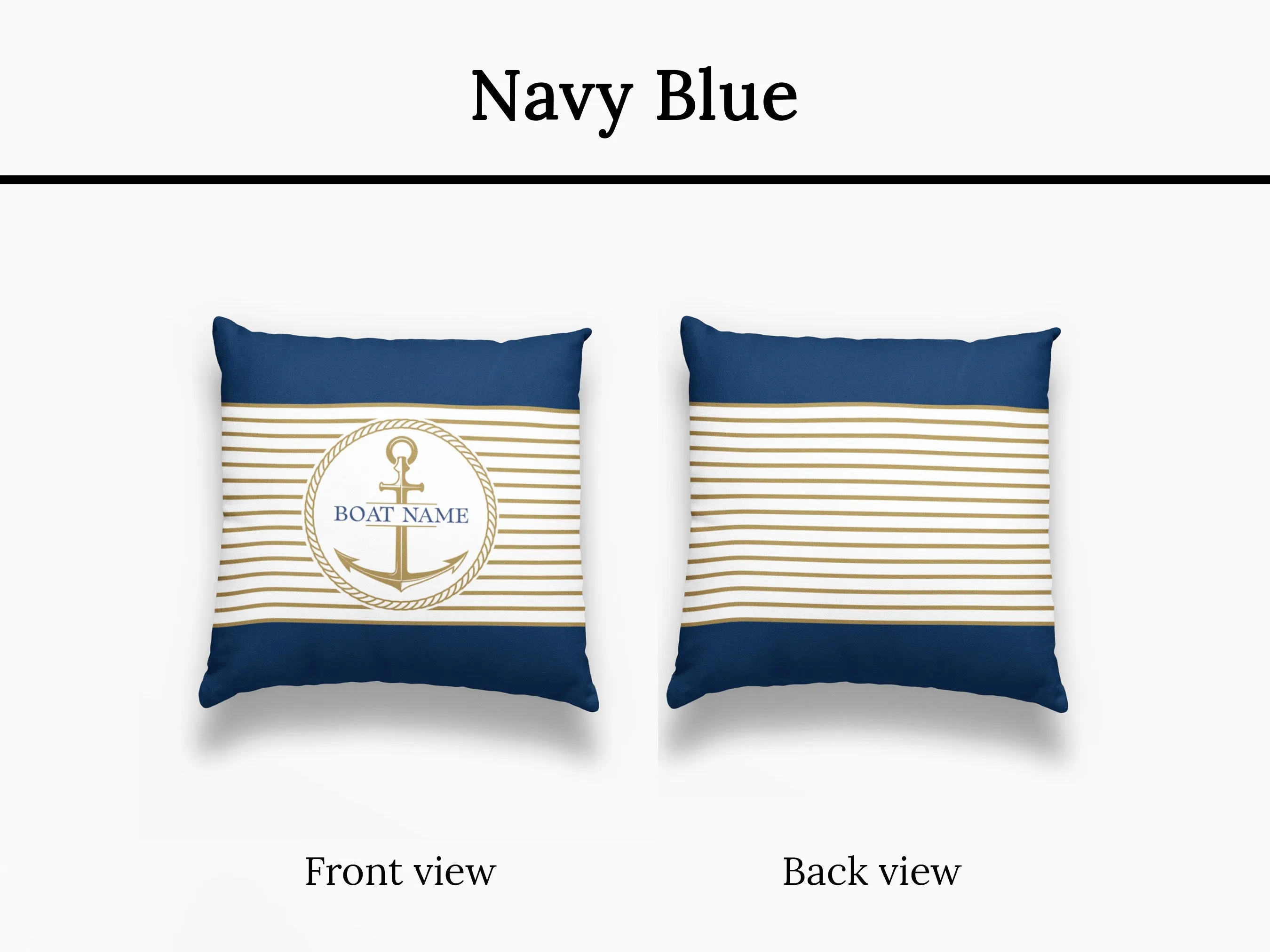 Nautical Boat Cushion | Upwind Design