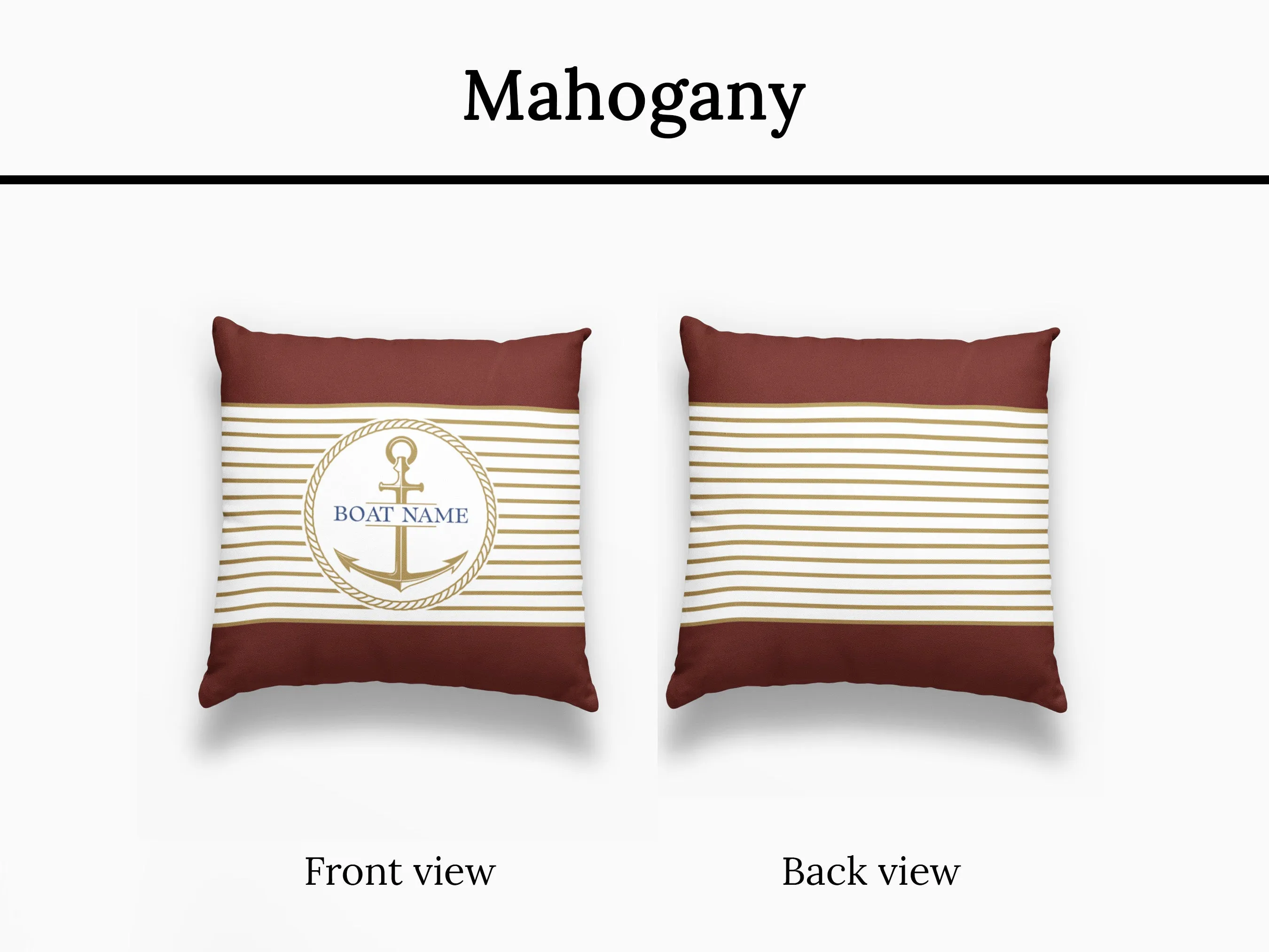 Nautical Boat Cushion | Upwind Design