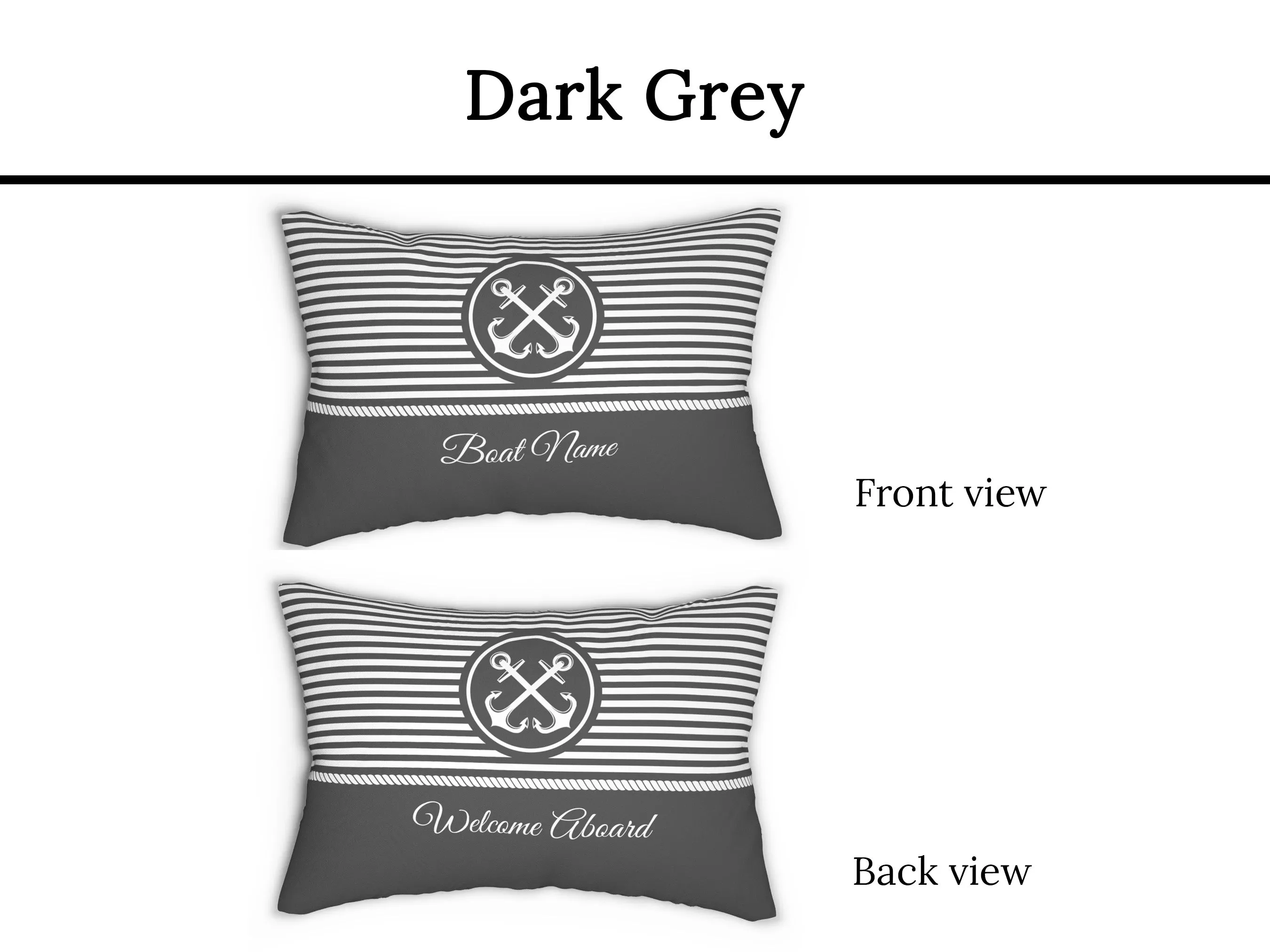 Nautical Lumbar Pillow | Upwind Design