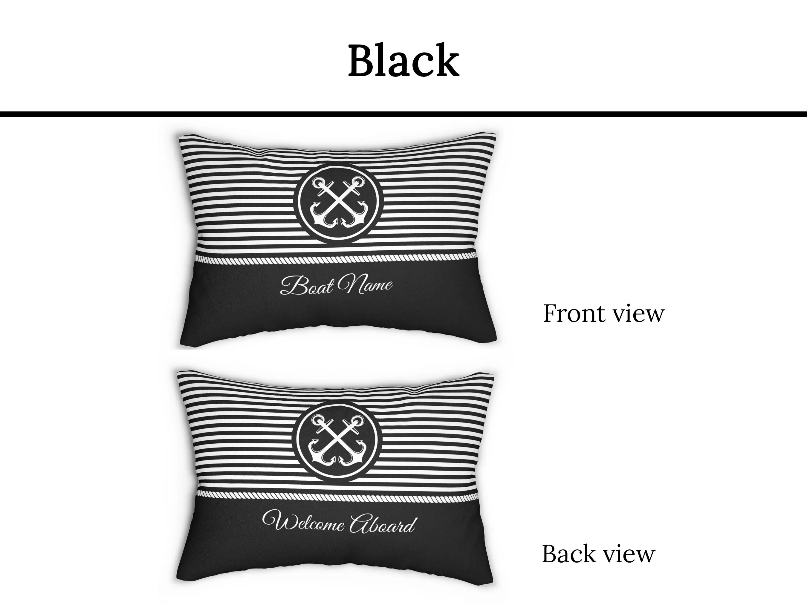 Nautical Lumbar Pillow | Upwind Design