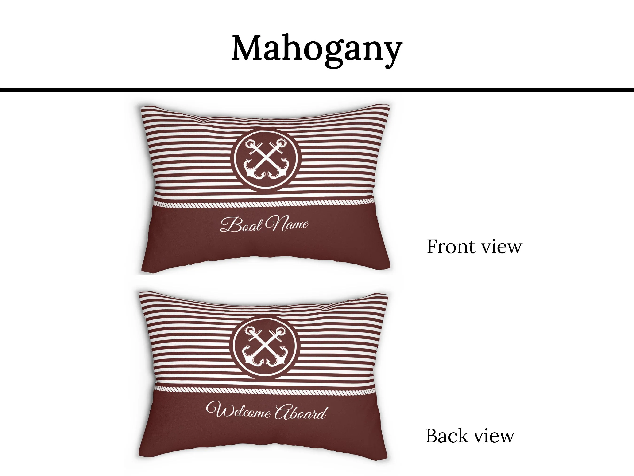 Nautical Lumbar Pillow | Upwind Design