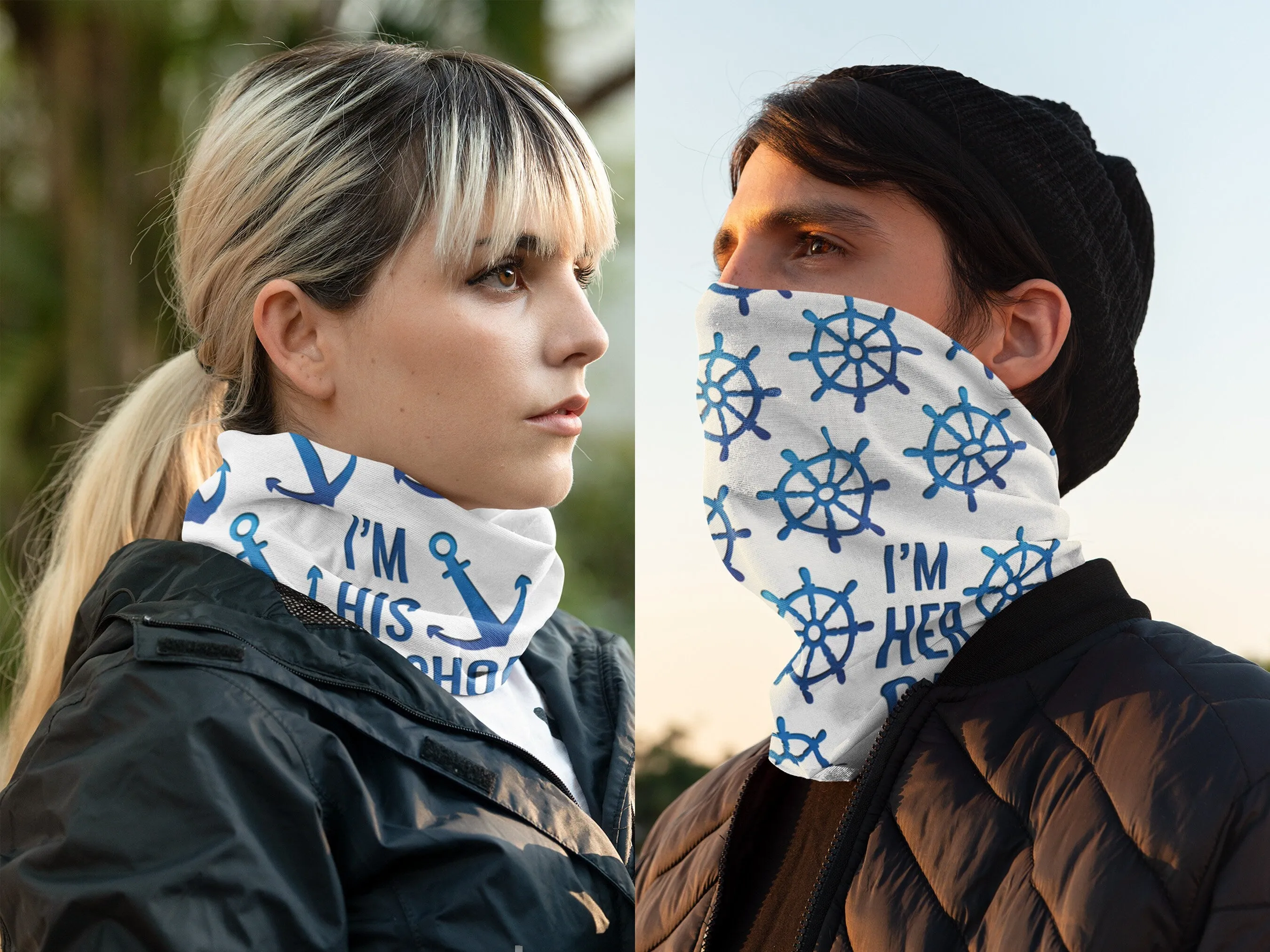 Nautical Neck Gaiter | Upwind Design