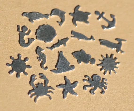 Nautical Ocean Set of Most Tiny Mini Shapes