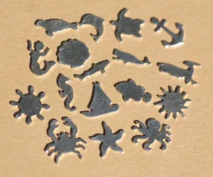Nautical Ocean Set of Most Tiny Mini Shapes