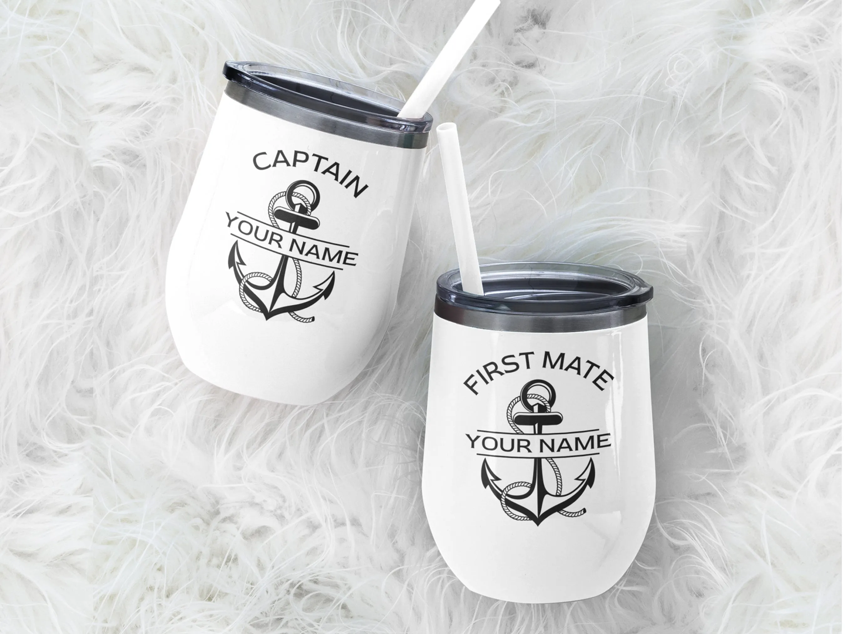 Nautical Wine Tumbler | Upwind Design