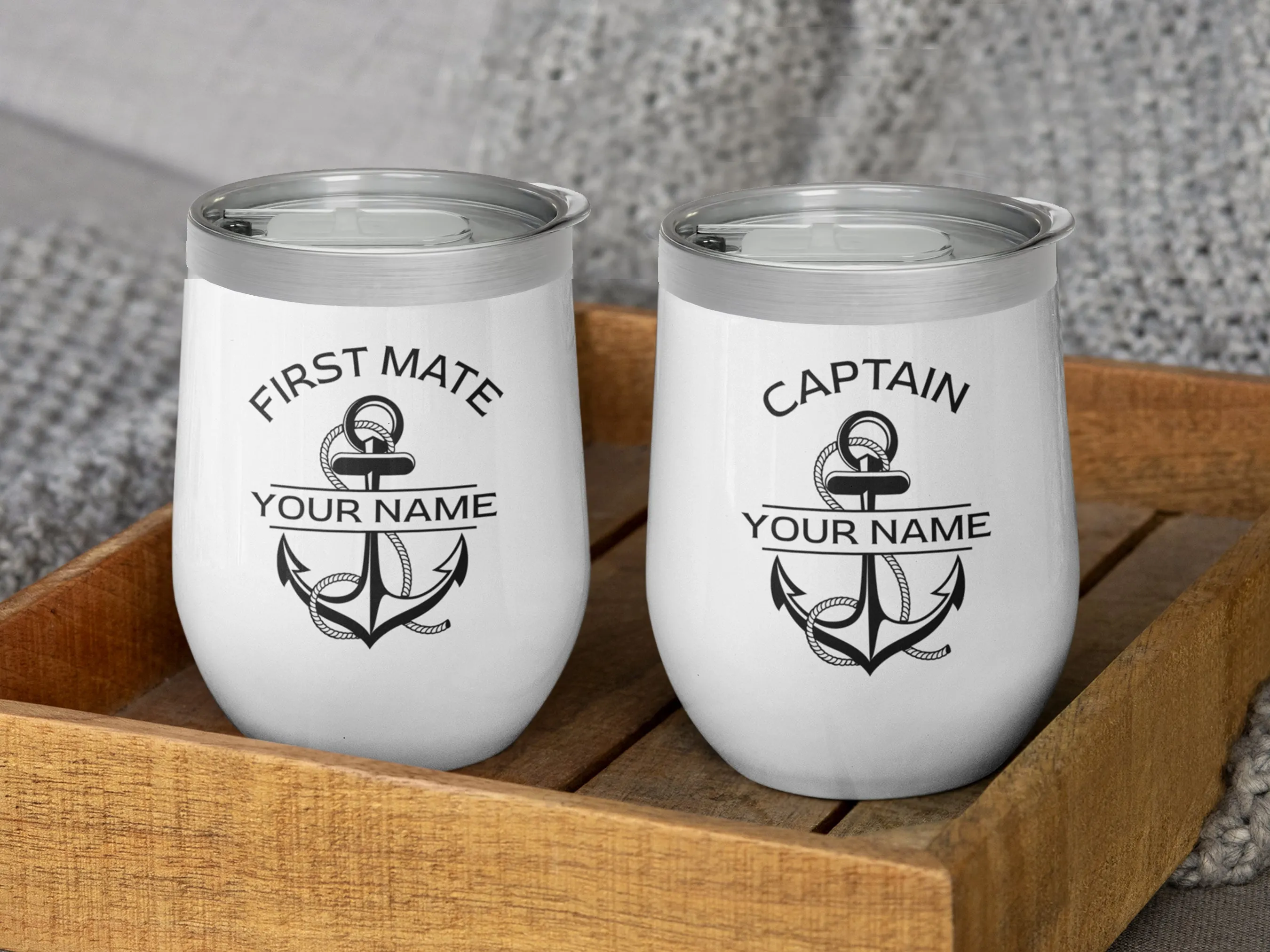 Nautical Wine Tumbler | Upwind Design