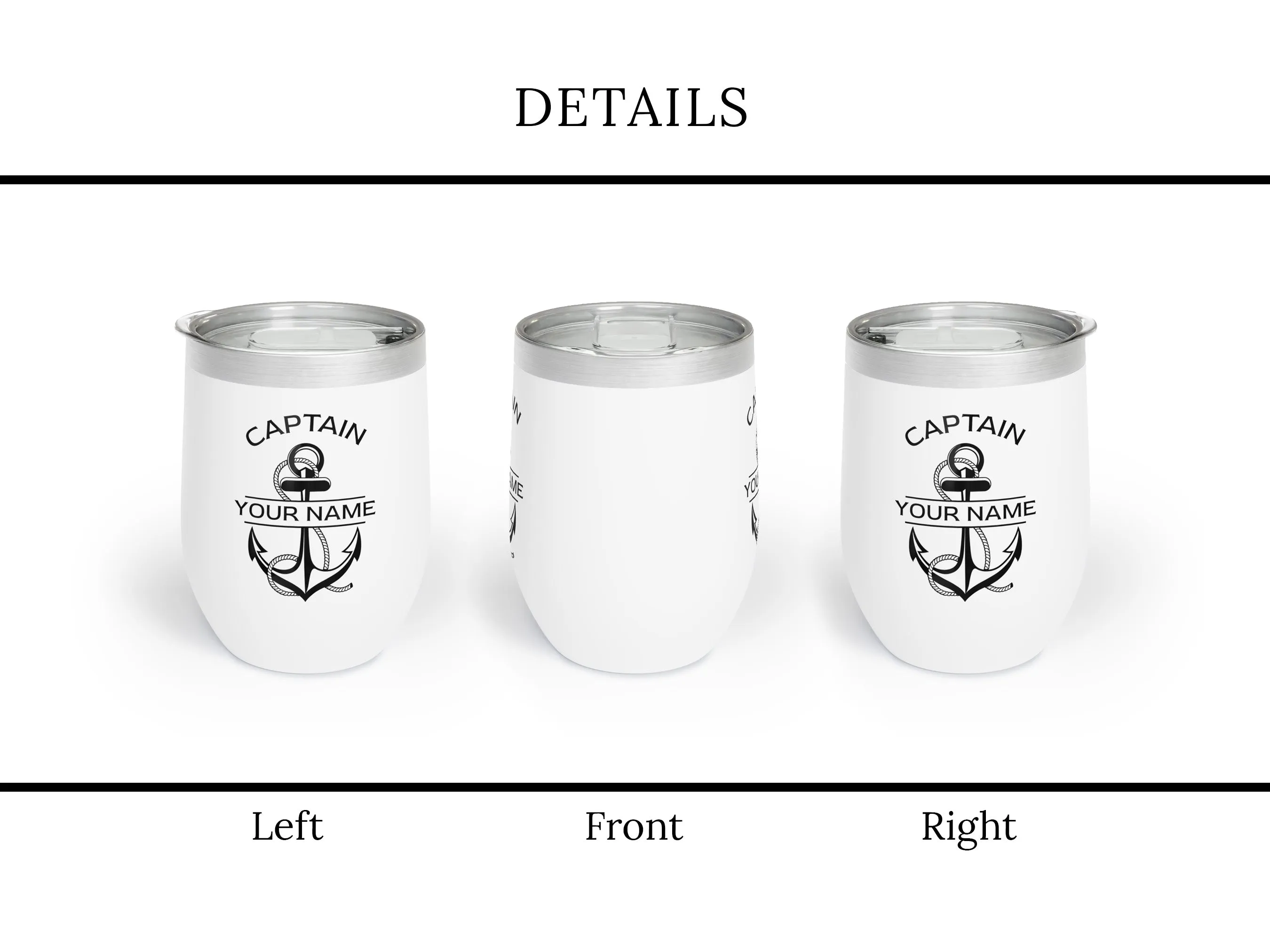 Nautical Wine Tumbler | Upwind Design