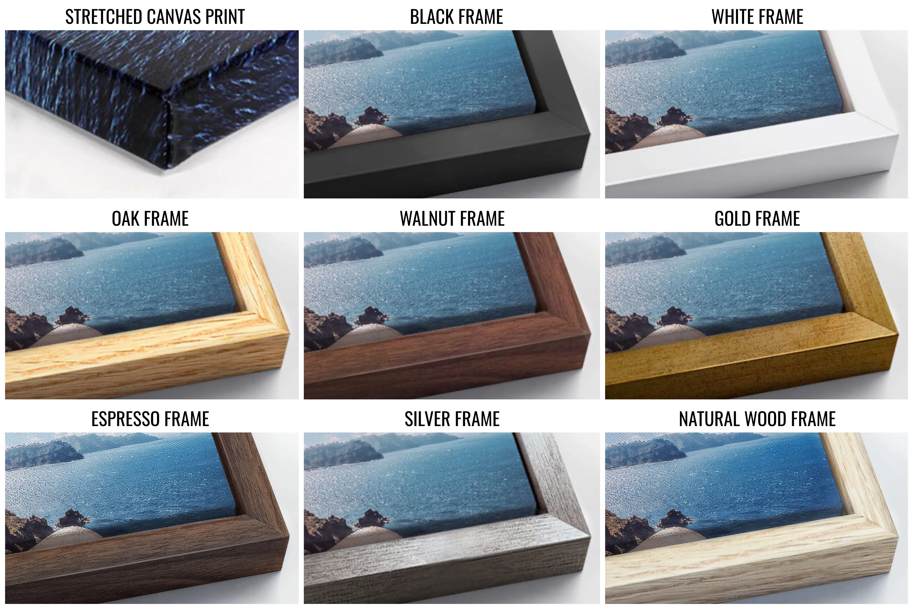 Navy Blue Rustic Boat Painting Nautical Framed Canvas Wall Art For Beach House