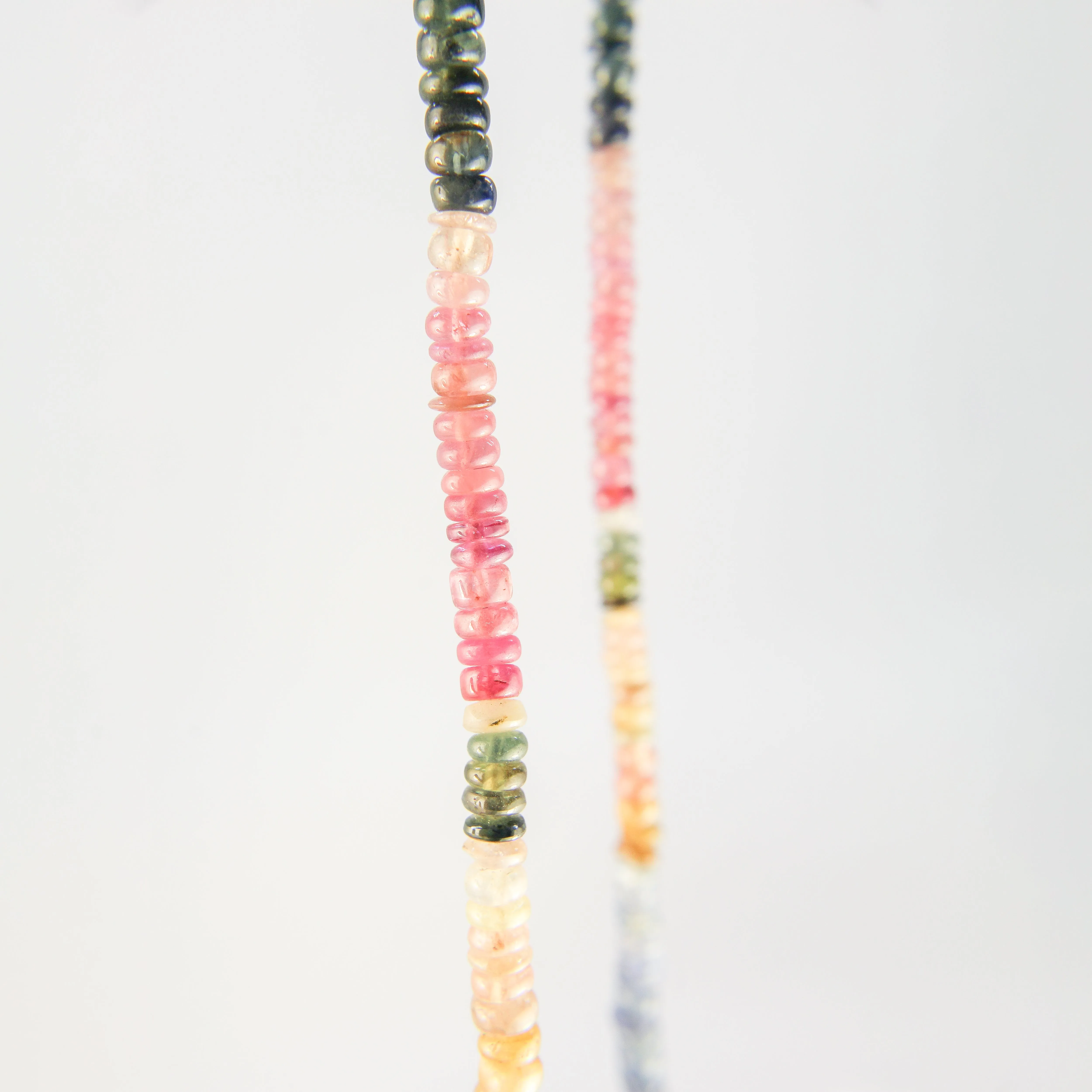 NEW! Cabochon Multicolor Sapphire Rounded Bead Necklace by Rina Young