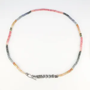 NEW! Cabochon Multicolor Sapphire Rounded Bead Necklace by Rina Young