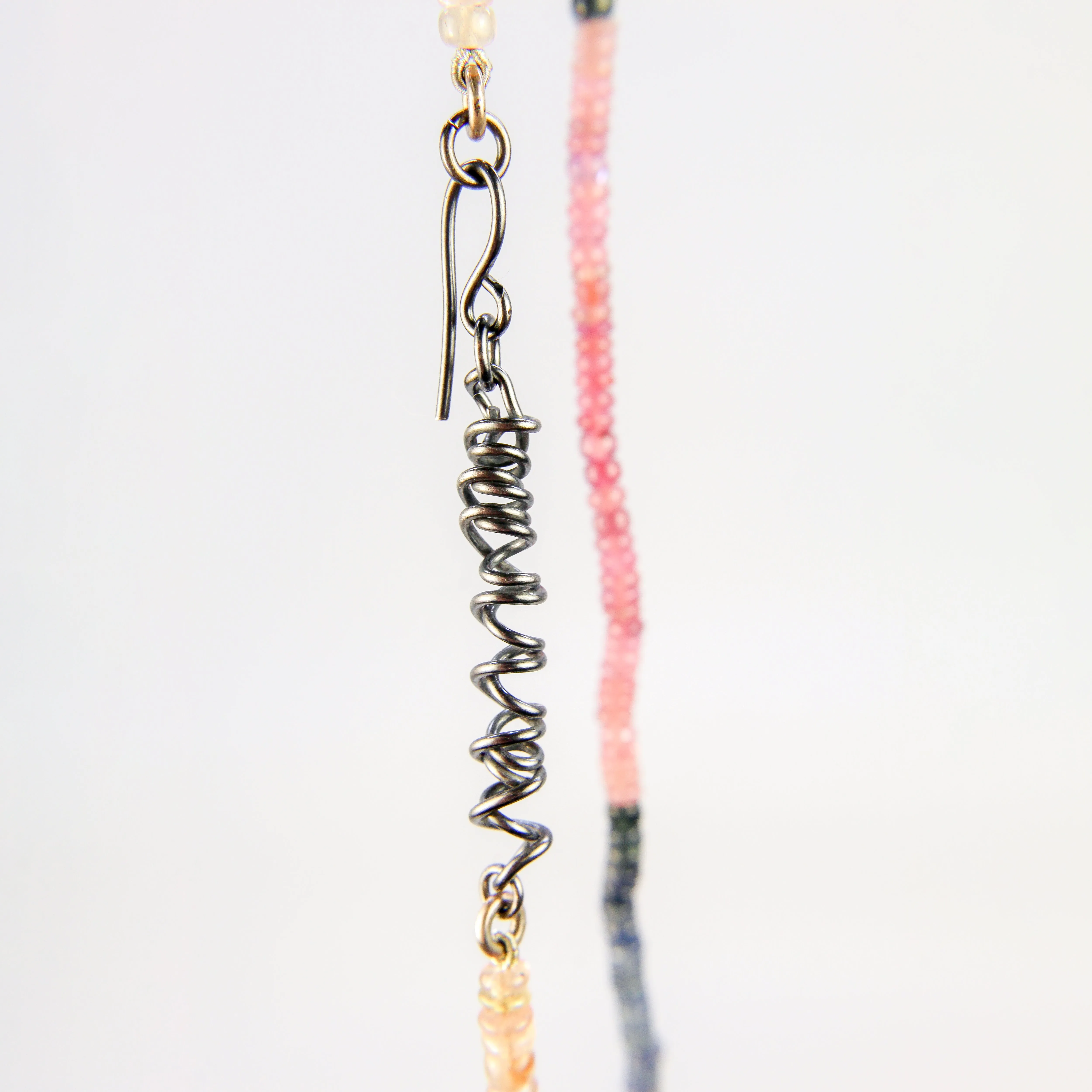 NEW! Cabochon Multicolor Sapphire Rounded Bead Necklace by Rina Young