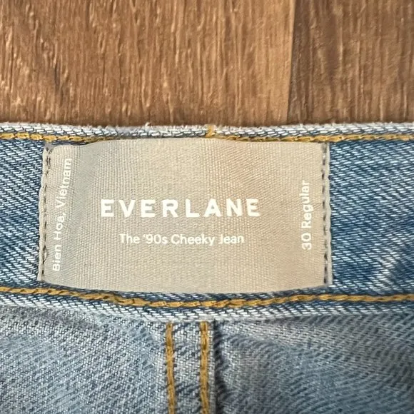 NEW Everlane The ’90s Cheeky Jean Raw Hem Sz 30
